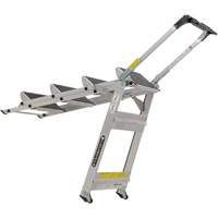 Tilt & Roll Step Stool Ladder, 4 Steps, 44.25" x 22.13" x 59" High VD440 | Auto-Cam