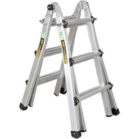 Telescoping Multi-Position Ladder, 2.916' - 9.75', Aluminum, 300 lbs., CSA Grade 1A VD689 | Auto-Cam