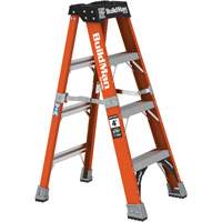 Step Ladder, 4', Fibreglass, 375 lbs. Capacity, Type 1AA Auto-Cam