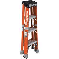 Step Ladder, 4', Fibreglass, 375 lbs. Capacity, Type 1AA Auto-Cam