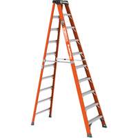 Step Ladder, 10', Fibreglass, 375 lbs. Capacity, Type 1AA Auto-Cam