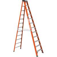 Step Ladder, 12', Fibreglass, 375 lbs. Capacity, Type 1AA Auto-Cam