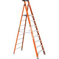 Safespace Platform Step Ladder, 8', 300 lbs. Cap. Auto-Cam