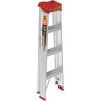 Step Ladder, 4', Aluminum, 200 lbs. Capacity, Type 3 Auto-Cam