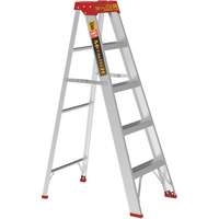 Step Ladder, 5', Aluminum, 200 lbs. Capacity, Type 3 Auto-Cam