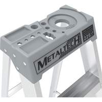 Step Ladder with Paint Tray, 10', Aluminum, 225 lbs. Capacity, Type 2 Auto-Cam