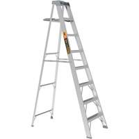 Step Ladder with Paint Tray, 8', Aluminum, 225 lbs. Capacity, Type 2 Auto-Cam