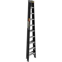 Step Ladder with Paint Tray, 10', Fibreglass, 250 lbs. Capacity, Type 1 Auto-Cam