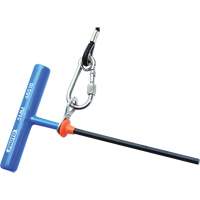 Cl&eacute; hexagonale m&eacute;trique, embout Hexagonale, 2,5 mm x 6" lo, Poign&eacute;e en T Auto-Cam