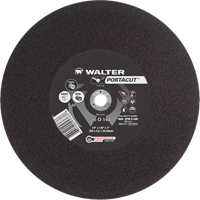 Meule &agrave; tronçonner rapide en acier inoxydable Portacut, 14" x 1/8", Arbre de 1", Type 1, Carbure de silicium, 5400 Tr/min Auto-Cam