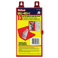 Balldrive Hex Key, Hex End, 1/20" x 2.8" L, L Shape Auto-Cam