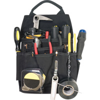 Professional Electrician's Pouches, Multiple Tool Holder, Polyester, 11 Pockets Auto-Cam