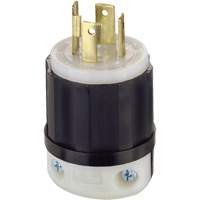 3-Pole 4-Wire Grounding Locking Plug, Nylon, 30 Amps, 125 V/250 V, L14-30P XA896 | Auto-Cam