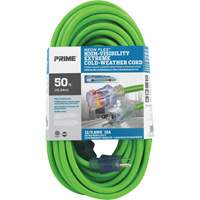Neon Flex&reg; High Visibility Extension Cord, Outdoor, SJTW, 12/3 AWG, 15 A, 50' Auto-Cam
