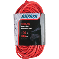Cordon rallonge en vinyle, Ext&eacute;rieur, SJTW, AWG 14/3, 13 A, 3 prise(s), 100' Auto-Cam