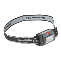HeadsUp Lite 2610 Headlamp, LED, 30 Lumens, 19 Hrs. Run Time, AAA Batteries Auto-Cam