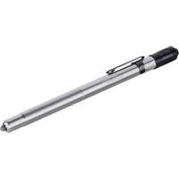 Stylus&reg; Pen Light, LED, 11 Lumens, Aluminum Body, AAAA Batteries, Included Auto-Cam