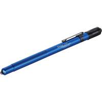 Stylus&reg; Pen Light, LED, 11 Lumens, Aluminum Body, AAAA Batteries, Included Auto-Cam