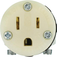 Hospital Grade Extension Plug Connector, 5-15R, Nylon XI198 | Auto-Cam