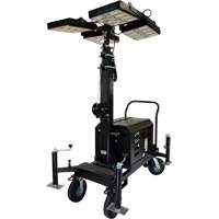 Beacon LED Four-Light Tower, Diesel/Electric, 800 Watts, 120000 Lumens, 17' High XI327 | Auto-Cam