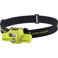 USB HAZ-LO&reg; Intrinsically Safe Headlamp, LED, 250 Lumens, 7 Hrs. Run Time, Rechargeable Batteries Auto-Cam