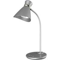 Desk Lamp, 6 W, LED, 16" Neck, Silver XI493 | Auto-Cam