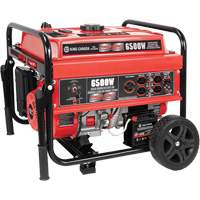 Electric Start Gas Generator with Wheel Kit, 6500 W Surge, 5000 W Rated, 120 V/240 V, 20 L Tank XI537 | Auto-Cam