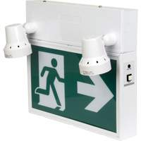 Running Man Sign with Security Lights, LED, Battery Operated/Hardwired, 12-1/10" L x 11" W, Pictogram XI790 | Auto-Cam