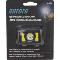 Lampe frontale, DEL, 350 lumens, 2 hres de fonctionnement, piles Rechargeable Auto-Cam