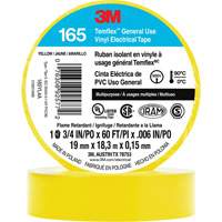 Temflex™ General Use Vinyl Electrical Tape 165, 19 mm (3/4") x 18 M (60'), Yellow, 6 mils XI869 | Auto-Cam