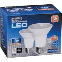 Dimmable LED Bulb, Flood, 7 W, 500 Lumens, PAR20 Base XJ062 | Auto-Cam