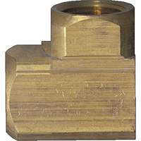 Extruded 90° Elbow Pipe Fitting, FPT, Brass, 1/8" Auto-Cam